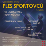 1. Ples sportovců v&nbsp;sobotu 10.&nbsp;února